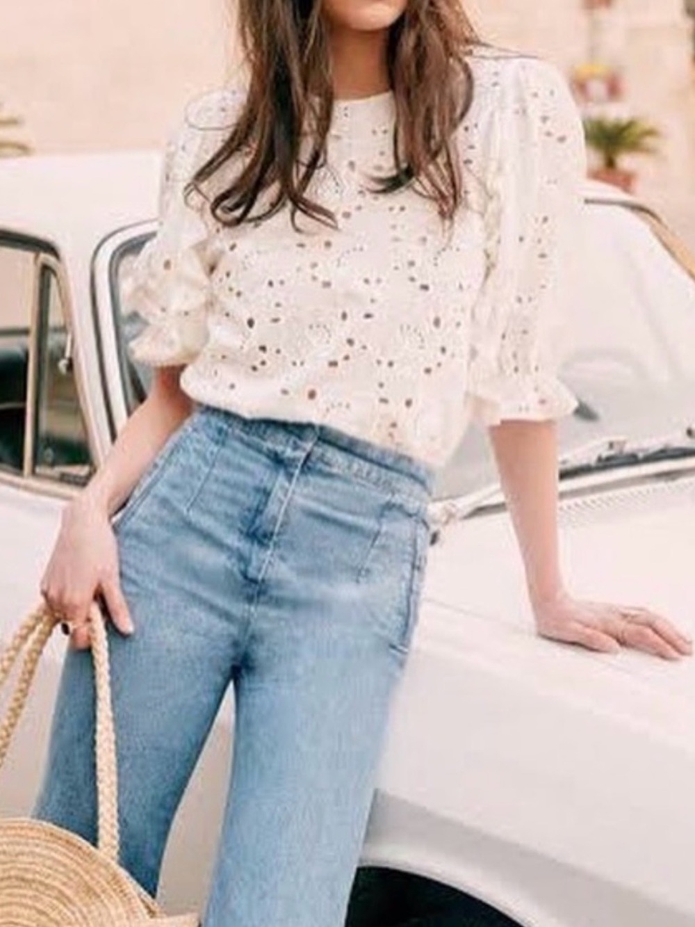 SEZANE Yaelle Blouse Size 42 Size 10 NWT - Picture 7 of 14